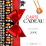 CARTE CADEAU NINJA SUSHI