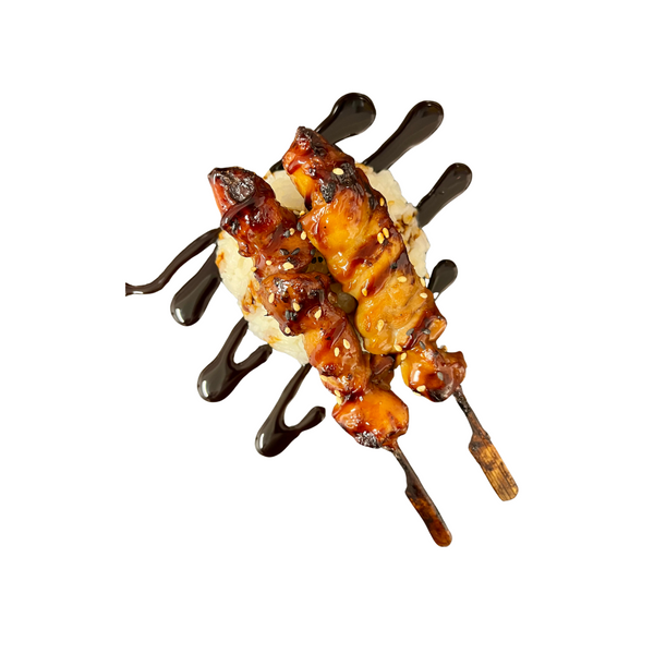 BROCHETTE YAKITORI DE POULET CARAMELISE